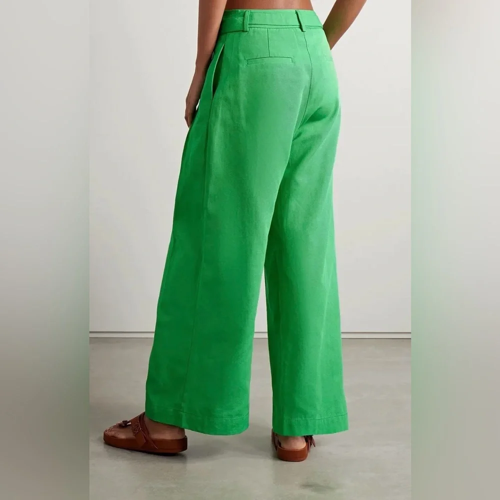Farm Rio Green Wide-Leg Trousers NWTs sz S - Picture 3 of 11